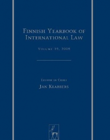FINNISH YEARBOOK OF INTERNATIONAL LAW: VOLUME 19, 2008