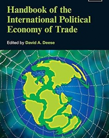 Handbook of the International Political Economy of Trade (Handbooks of Research on International Political Economy series, #3)