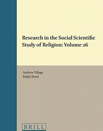 Research in the Social Scientific Study of Religion