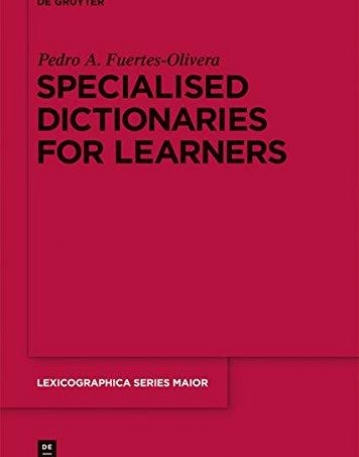 SPECIALISED DICTIONARIES FOR LEARNERS