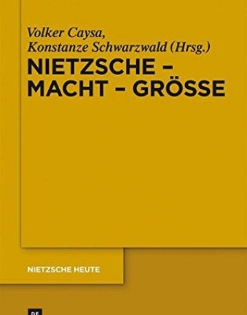 NIETZSCHE - MACHT - GROBE: NIETZSCHE - PHILOSOPH DER GR