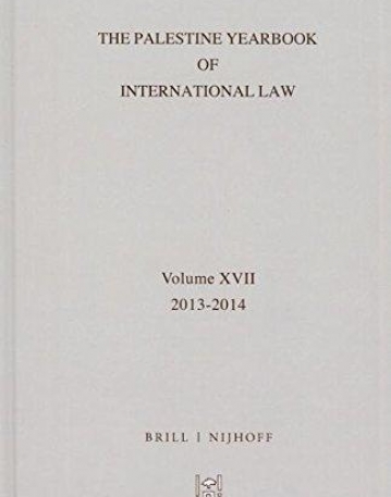 The Palestine Yearbook of International Law 2013-2014