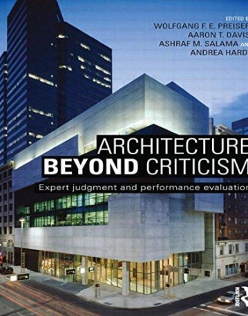 Architecture Beyond Criticism: Expert Judgment and Performance Evaluation