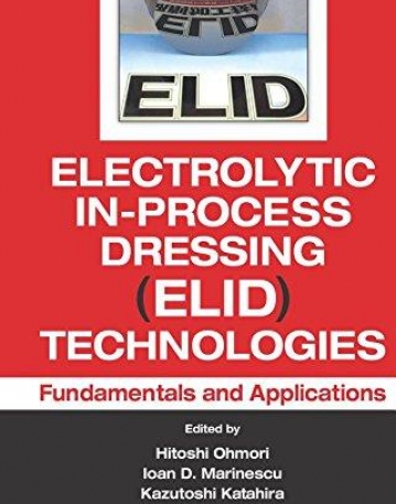 ELECTROLYTIC IN-PROCESS DRESSING