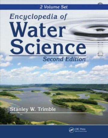 ENCYCLOPEDIA OF WATER SCIENCE
