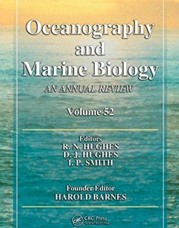 Oceanography and Marine Biology: An Annual Review, Volume 52