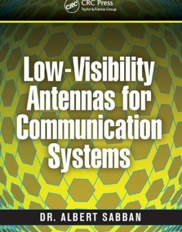 Low-Visibility Antennas for Communication Systems