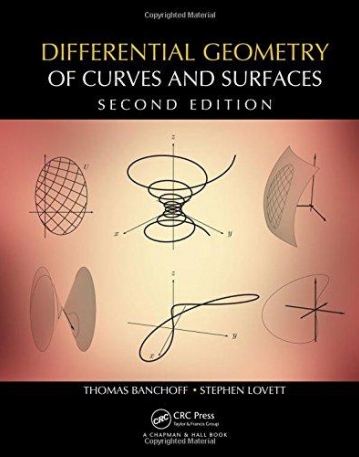 Differential Geometry of Curves and Surfaces, Second Edition(B&Eb)