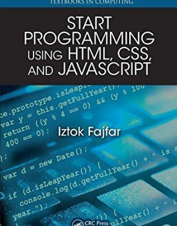 Start Programming Using HTML, CSS, and JavaScript