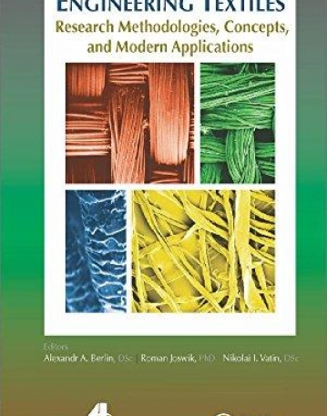 Engineering Textiles: Research Methodologies, Concepts, and Modern Applications