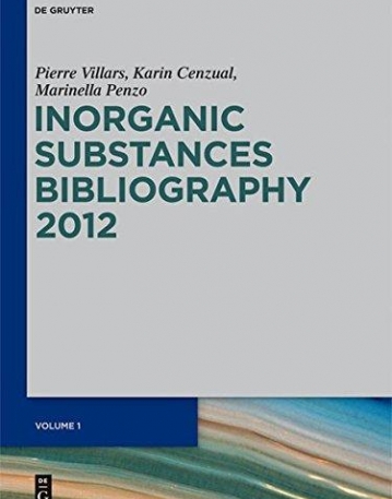 INORGANIC SUBSTANCES BIBLIOGRAPHY 2012