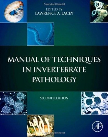 Manual of Techniques in Invertebrate Pathology, 2nd Edition