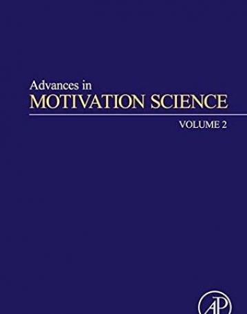 Advances in Motivation Science,2