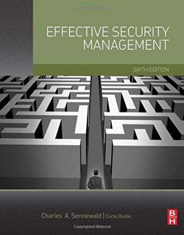 Effective Security Management