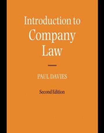 Introduction To Company Law 2/E