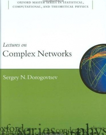 Lectures On Complex Networks