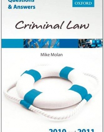 Q&A Criminal Law 2010 And 2011