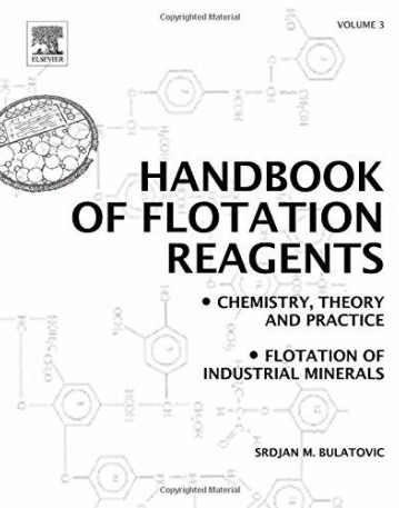 Handbook of Flotation Reagents: Chemistry, Theory and Practice