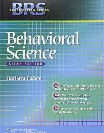 BRS Behavioral Science, 6/e