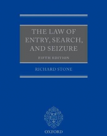 Law of Entry, Search, and Seizure