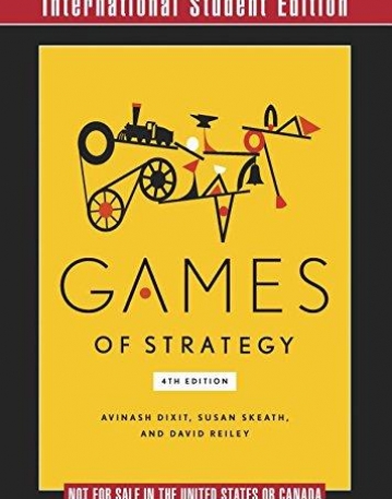 Games of Strategy 4e