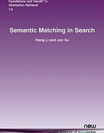 Semantic Matching in Search