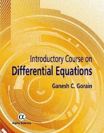 Introductory Course on Differential Equations