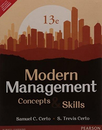 Modern Management: Concepts, 13/e