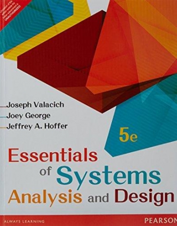 Essentials of Systems Analysis and Design, 5/e