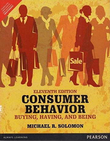 Consumer Behavior:Buying Having And Bel , 11/e