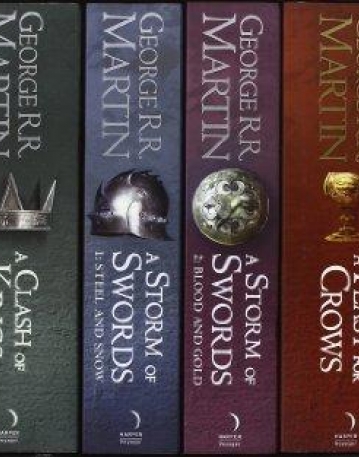 A SONG OF ICE AND FIRE Box set - containing A formats of the first 5 books (6 vols) in the series, including Book 5 A Dance With Dragons.