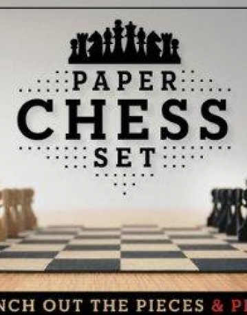 Paper Chess Set