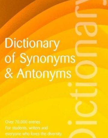 Dic Of Synonyms