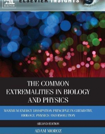 ELS., The Common Extremalities in Biology and Physics,