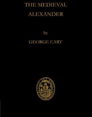 The Medieval Alexander (PB)