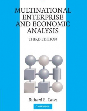 Multinational Enterprise and Economic Analysis, A966