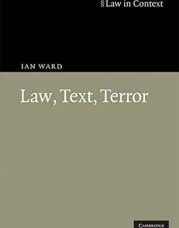 LAW, TEXT, TERROR