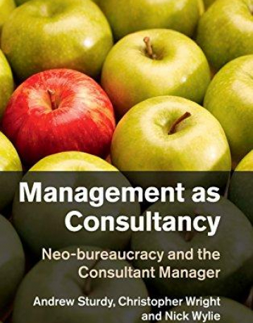 Management As Consultancy