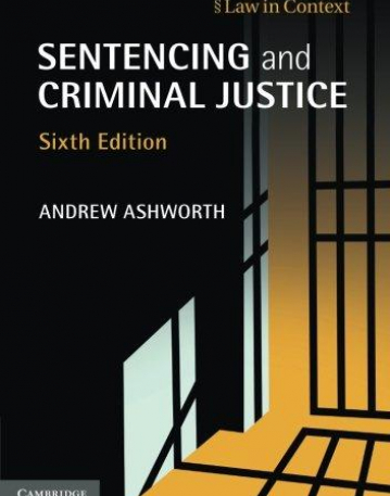 Sentencing and Criminal Justice