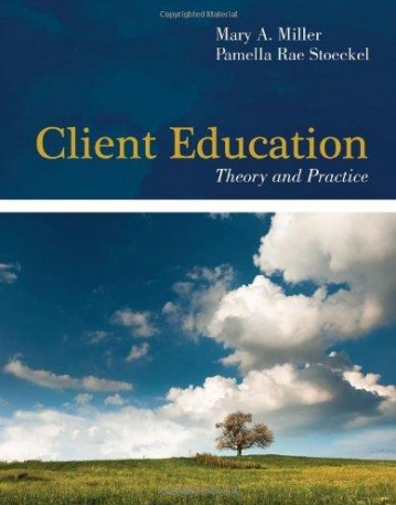 Client Education: Theory and Practice