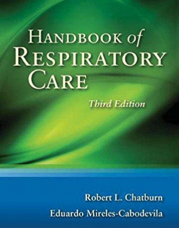 Handbook of Respiratory Care