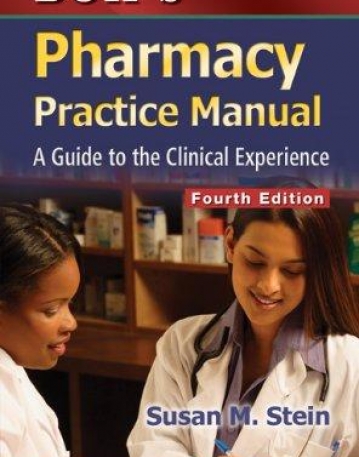 Boh's Pharmacy Practice Manual: A Guide to the Clinical Experience