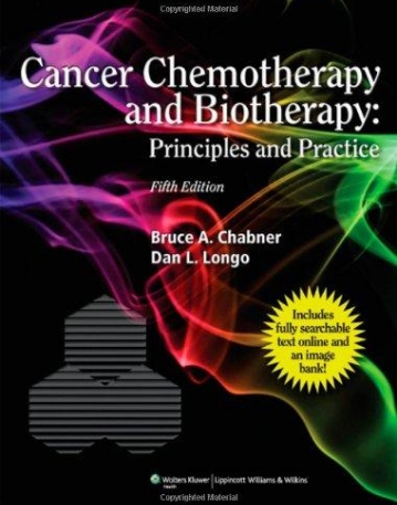 Cancer Chemotherapy and Biotherapy Principles and Practice, 5e
