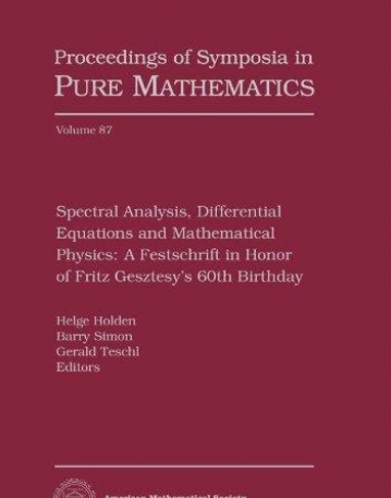 SPECTRAL ANALYSIS, DIFFERENTIAL EQUATIONS AND MATHEMATICAL PHYSICS (PSPUM/87)