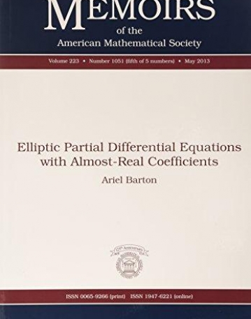 ELLIPTIC PARTIAL DIFFERENTIAL EQUATIONS WITH ALMOST-REAL COEFFICIENTS (MEMO/223/1051)