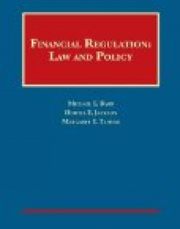 Financial Regulation : Law and Policy